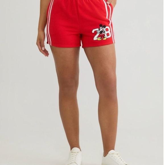 Disney Women’s and Women’s Plus Mickey Mouse Graphic Print Shorts - Picture 2 of 6